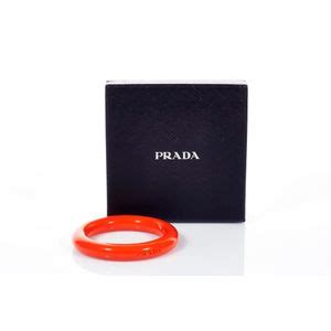 prada orange resin bangle|prada jewelry online.